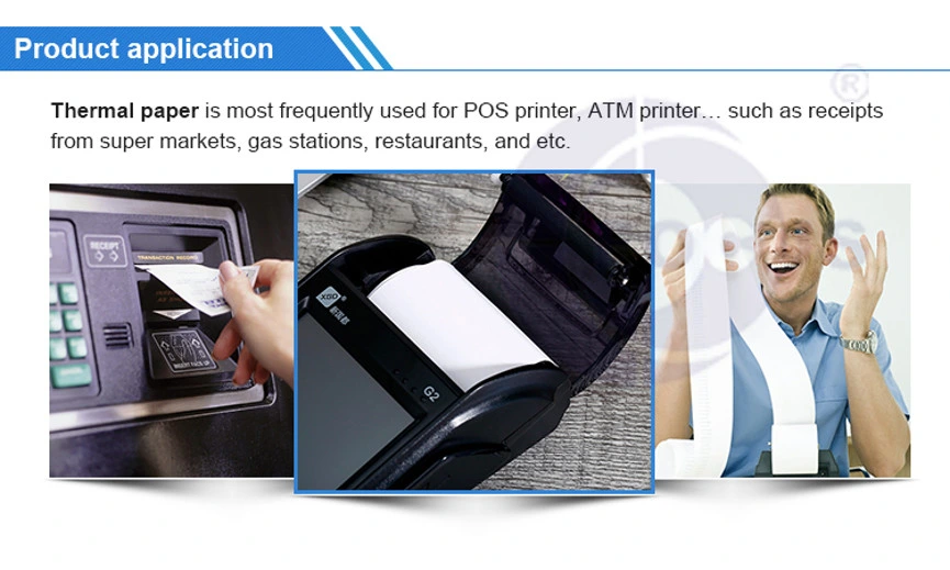 Rollo enorme termal 70GSM 75GSM del etiquetado de envío de Eco de la etiqueta termal 1