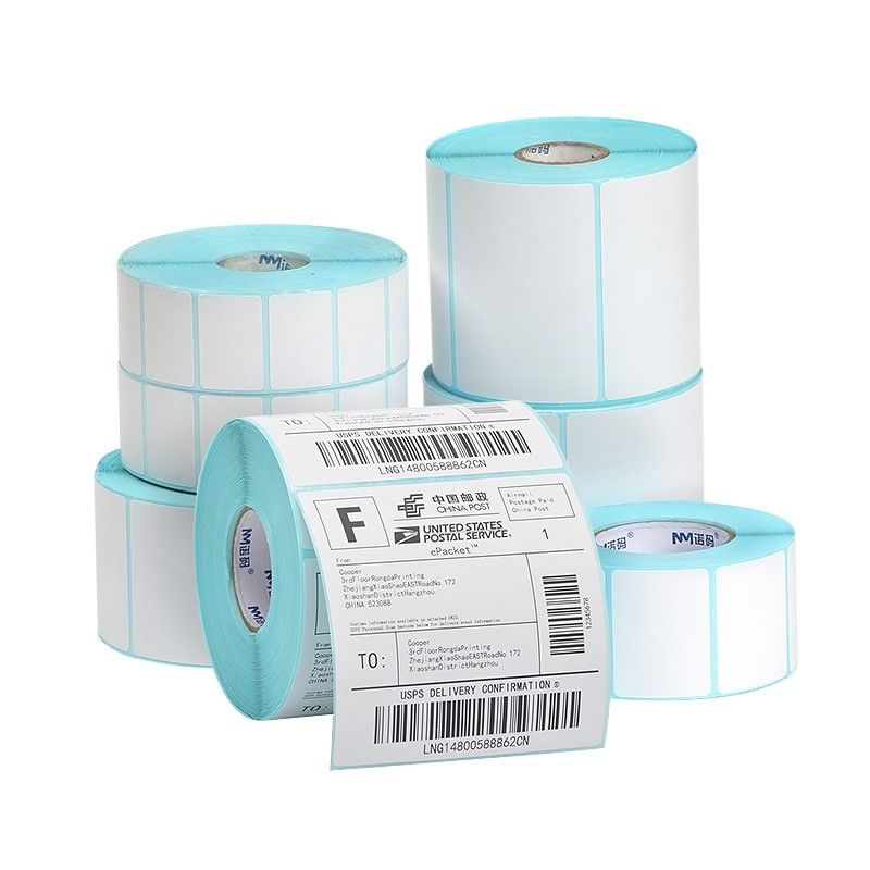 75GSM Thermal Label Sticker Roll BPA Free Thermal Paper 58mm X 40mm For Tea Shop