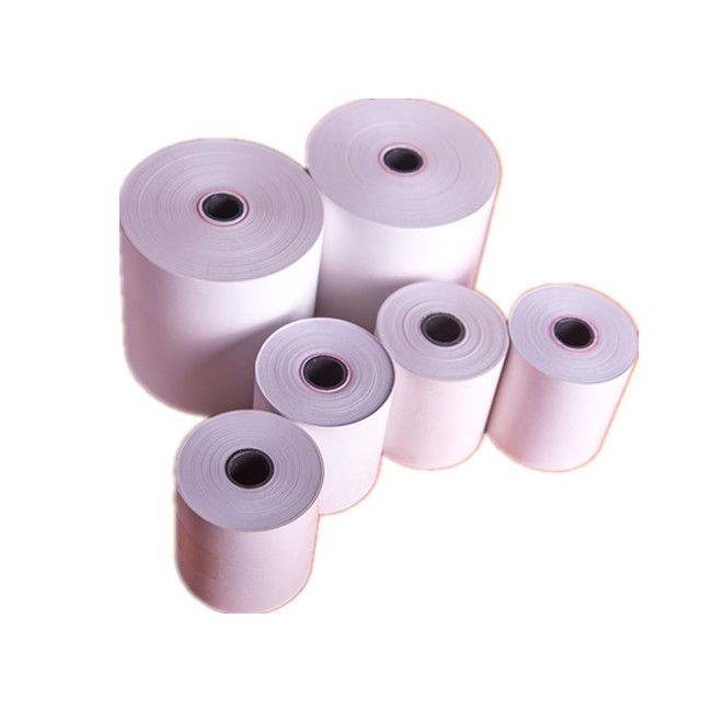 100% Virgin Wood Pulp POS Thermal Paper Roll 45-80gsm Weight Customizable Sizes
