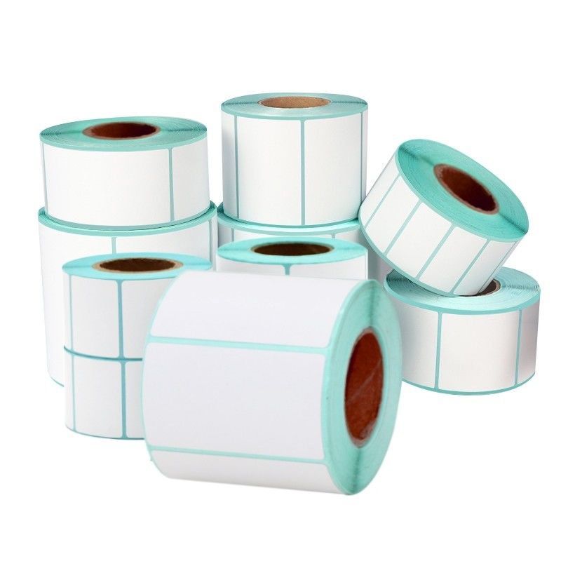 BPA Free 75GSM Thermal Label Sticker Roll Thermal Paper 58mm X 40mm For Coffee Shop
