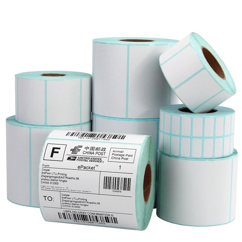 Waterproof Oilproof Thermal Label Paper Roll 65GSM 70GSM 3 Ply Pos Printer Paper