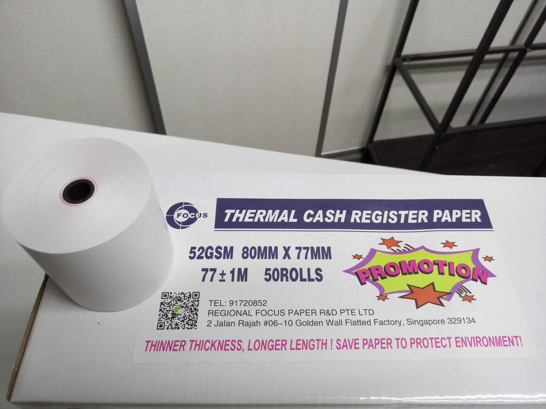80 X 80mm Paper Roll For Receipt Printer SGS Thermal Paper Rolls 58mm X 40mm