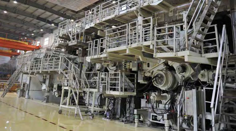 80g 350g  3200mm Three Wire Paper Making Machine 2 Floor Kraft Paper Packaging