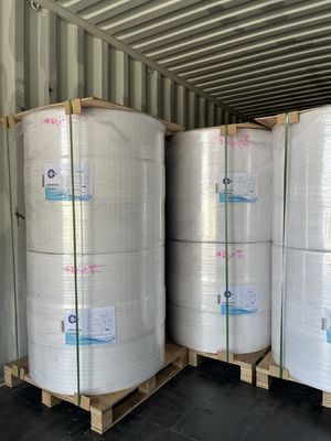 70GSM 80GSM máquina de tarjetas térmicas rollos 1035mm Jumbo 2 Ply térmico hasta rollos papel recibo