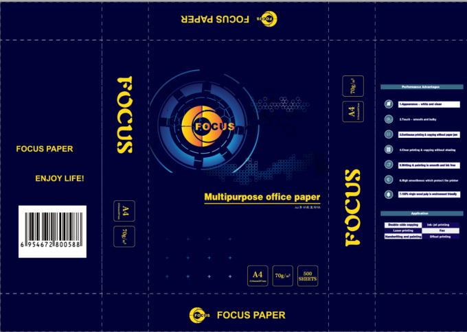 Tama&ntilde;o del OEM A4 del papel de copia de la foto de la pulpa de madera del 100% y tama&ntilde;o 70gsm/75gsm/80gsm de la letra 0