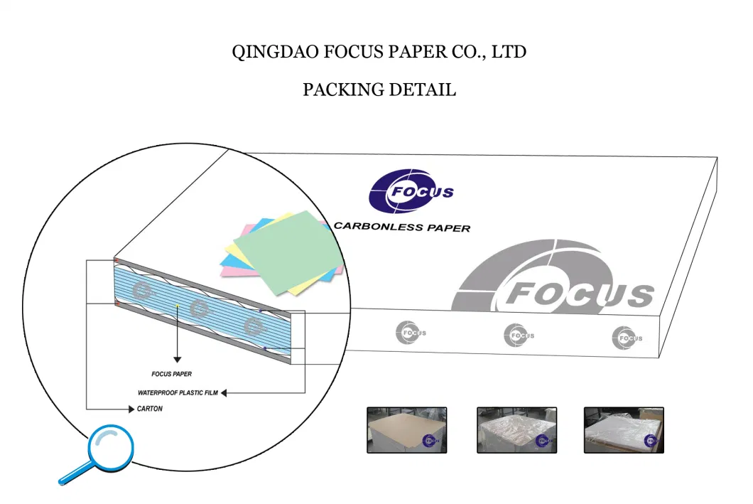 Imagen suave azul auto copia NCR papel Jumbo Rolls 3