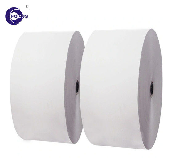 Grade A Thermal Paper Jumbo Reel 45 48 55 Gsm 100% Virgin Wood Pulp