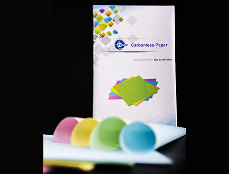 100% Imported Virgin Wood Pulp NCR Paper Yellow Blue Green Pink Color Grade A