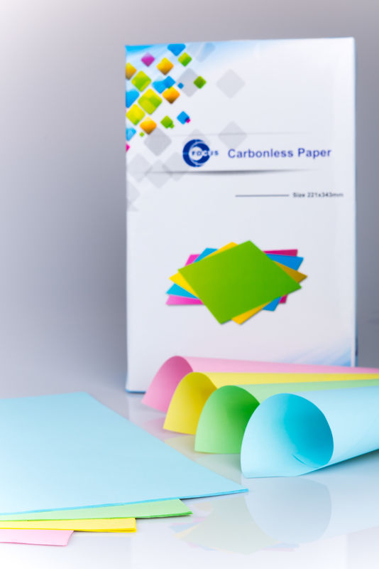 China Factory 7 Ply NCR Paper CB CFB CF 55/50/55gsm 61*86/70*100cm Black/Blue Image Carbonless Paper
