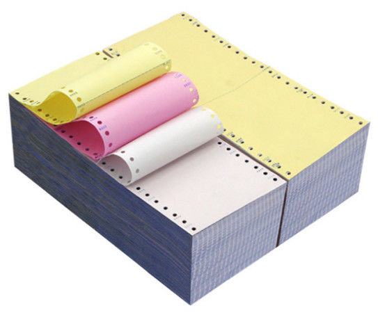 Black Image NCR Paper For Laser Printers White Pink Yellow Blue Green 43*61cm Carbonless Paper