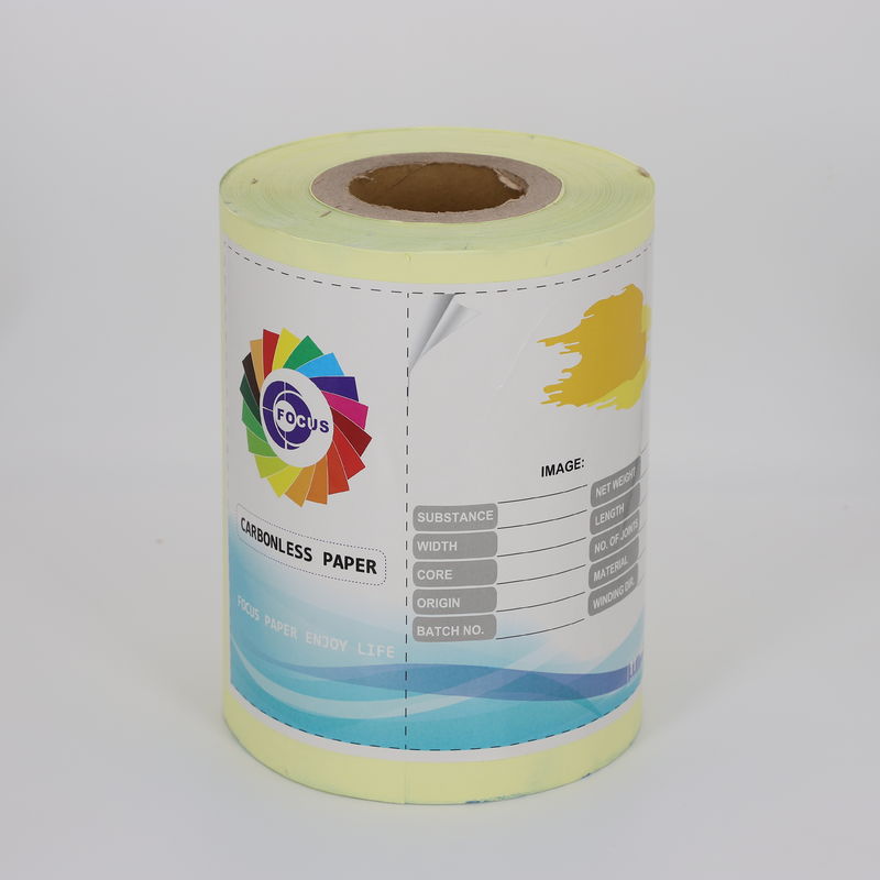 Mill A Grade Popular Blue Printing Color 55GSM/50GSM/55GSM Carbonless Paper Reel for Continuous Bills