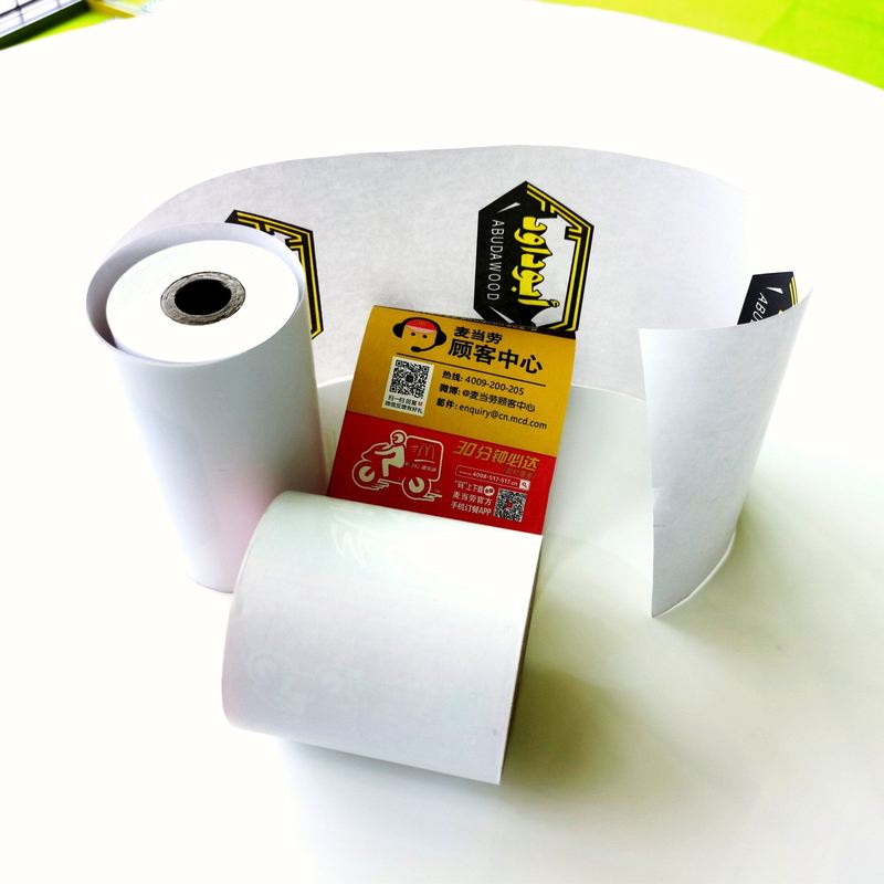 Good Whitness Jumbo Thermal Paper Roll Oil Resistant For Jumbo Size