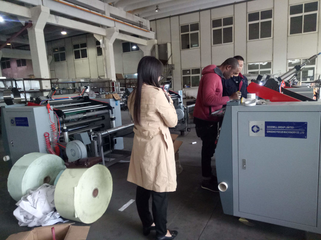 2.2KW 120m/Min Thermal Paper Slitting Machine Credit Card Paper Roll Making Machine