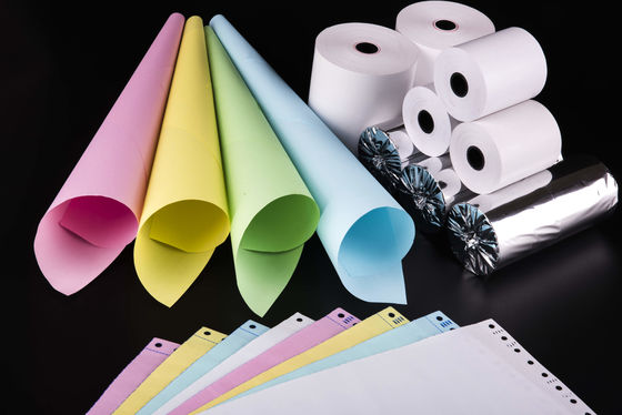 Rollo de papel térmico para punto de venta sin BPA con vida útil de imagen de más de 5 años y propiedades resistentes al aceite